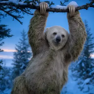 Polar bear + Sloth
